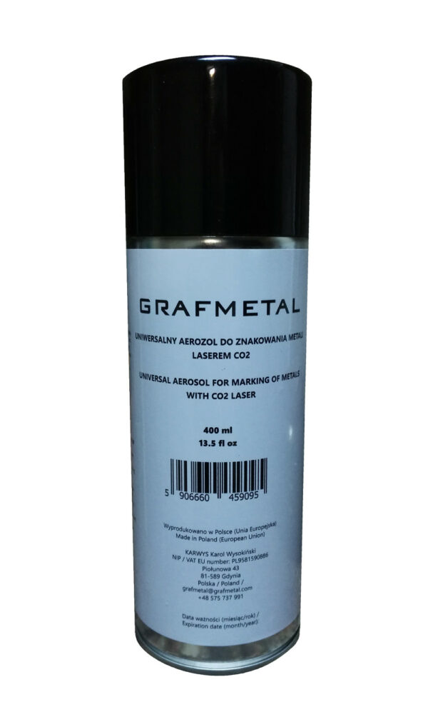 Universal aerosol for marking of metals with CO2 laser 400 ml (13.5 fl oz)