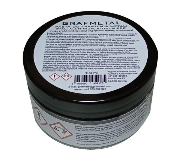 Metal etching (matting) paste 100 ml (3.4 fl oz)